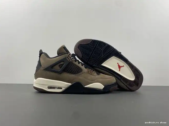 Cheap x Scott 4 Air Retro Brown TS Jordan AJ4-882335 Travis 0422